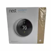 Nest Learning Thermostat T3007ES Stainless Steel Factory Sealed