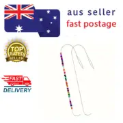 8Pcs BIG EYE CURVED BEADING NEEDLES Stainless Steel Bead Spinner Needles