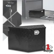 16''X 18''X20.5" Truck Trailer Tongue Black Aluminum Lockable Tool Box Storage