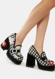 [Irregular Choice] Black Your Answer Do Platform Heels