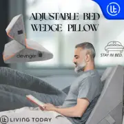 Bedding Wedge Pillow Memory Foam Cushion Back Neck Support Sofa Bed Seat
