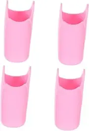 TOVINANNA 4pcs Hair Iron Protector Cover Heat-resistant Mat Pouch for Hair Straighteners Styling Tool Holder