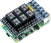 PiRelay 6 Power Relay Module for Raspberry Pi, 6 Channel Relay Shield for Raspberry Pi, Relay HAT Expansion Relay Board for Raspberry Pi 4B/3B+/3B/2B/B+/A+