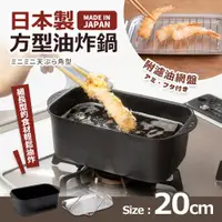 在飛比找ETMall東森購物網優惠-日本製方型油炸鍋(附濾油網盤)