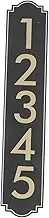 LALAFINA Outdoor Metal Address Sign Easy to Install Rustproof Decorative Number Plaque for Stores Offices and House Decor