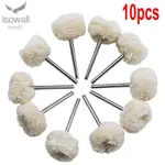 NEW POLISHING TOOL ROTARY 10PCS 3MM SHANK WHEELS BUFFING PAD