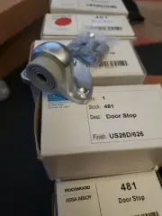 ROCKWOOD ASSA ABLOY HEAVY DUTY DOOR STOP 481 2 1/2"H x 1 3/4 NOS FREE SHIPPING