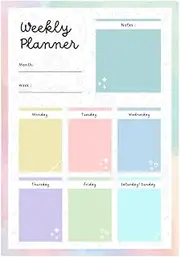Bedazzle undated tear off Premium Monthly Planner A4, Organize Your Life in Style, Monthly & Weekly Spreads, Goal Tracking, and More - Perfect for Australia Marketplace