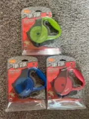HARTZ TUFF STUFF RETRACTABLE STRAP LEASH. DOGS UP TO 30 LBS. CHOICE of COLOR
