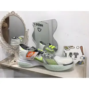 大灌體育👟 Nike Kyrie Flytrap V EP [DC8991-101] 男 籃球鞋運動厄文緩震氣墊白螢光綠