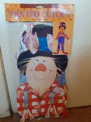 Vintage Scarecrow 44in Fully Joined Die Cut