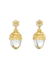 Temple St. Clair 18K Yellow Gold Fj Crystal & Diamond Arcadia Drop Earrings