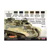 Lifecolor Miniatures - Accessory - Paint British Tanks Set #2 New