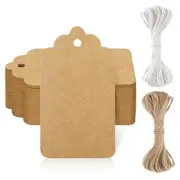 Kraft Paper Gift Tags with String,Blank Gift Tags 1.6X2.8 Inch,Christmas Gift