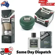 New Proraso Refresh Aftershave Lotion + Shaving Soap + Brush Eucalyptus-Menthol
