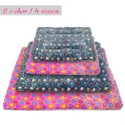 Soft Fleece Large Dog Bed Crate Pad Mat Fluffy Washable Anti-Slip Pet Kennel Pad
