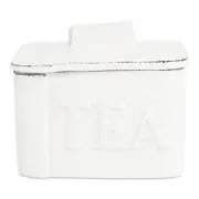 Vietri Lastra White Tea Canister