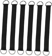 HIAKDOFT 6Pcs Heavy Duty Swing Straps Tree Hanging Ropes for Outdoor Camping Easy Installation Portable Hammock Accessories Safe for Adults