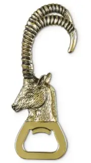 Thirstystone Global Trek Gazelle Beer Bottle Opener Ram Horns