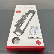 Crystal Protector Case With Grip And Card Slots For N-S Oled