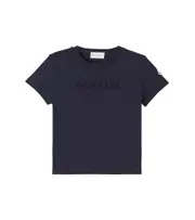 [Moncler Enfant] Moncler Enfant Logo embroidered cotton jersey T-shirt Y 14 blue