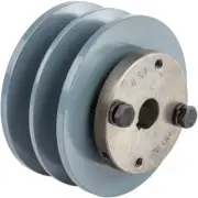 2BK36H Cast Iron 3.75" Dual Groove Pulley for Belt B Section 5L with 5/8" Sheave