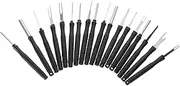 GANAZONO 18Pcs Terminal Pin Removal Tool Versatile Automotive Terminal Extractor Kit for Wire Harness Connectors Efficient Pin Connector Removal Tool for Various Vehicles