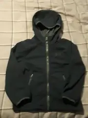 NWT UNDER ARMOUR STORM BOYS COLDGEAR SOFTSHELL ZIP UP HOODIE HOODY NAVY