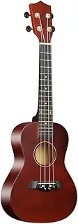 23-inch Ukulele Acoustic Ukulele Kit with Storage Bag Strap Bridge Pin Pitch Shifter Pickup Tuner Cleaning Cloth Basswood Ukulele Kit for Professional Beginner Students Starter Musical Coffee