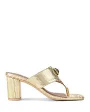 Kurt Geiger London Women's Chelsea T Strap Block Heel Sandals