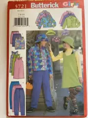 5721 Butterick SEWING Pattern Girls Jacket Hat Skirt Pant Jumper Sz 7 8 10 UNCUT