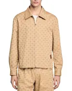 Sandro Square Cross Zip Up Jacket