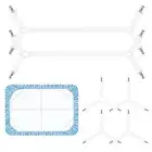 6Pc Bed Sheet Straps Fitted Bed Sheet Fastener Clips Crisscross Bed Sheet Holder