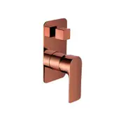 Sleek Wall Mixer With Diverter (Rose Gold)