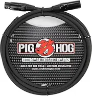 Pig Hog PHM3 High Performance 8mm XLR Microphone Cable, 3 feet 6 ft Black