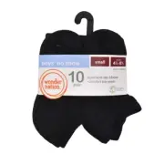 Wonder Nation Boys Cushioned No Show Socks, 10 Pack, Size S (4-8.5)
