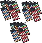 LALAFINA 3sets Portable Reading Strips Sticky Tabs Book Index Tabs for Quick Reference 6pcs*3
