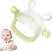 Silicone Teether,Cute Baby Teethers Chew Toys | Sensory Toys, Anti Drop Wrist Hand Teether, Baby Teething Mitten, Food-Grade Soothing Teether for Babies