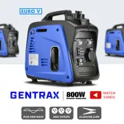 Gentrax Portable Inverter Generator 800W 700W Petrol Home Outdoor Backup Power