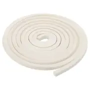 3/8"Wx3/8"Tx9.8Ft Silicone Foam Seal Strip,Square Weather Stripping,White