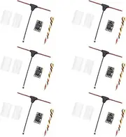 Snblzhef 6PCS ELRS Receiver 2.4GHz NANO ExpressLRS Receiver CRSF with T-Type Antenna for RC FPV Traversing Drones Parts