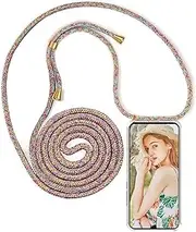 [YuhooTech] Mobile Phone Chain Case Compatible with Samsung Galaxy A14 5G Mobile Phone Case, Smartphone Necklace Case with Strap - Mobile Phone Case with Cord Neck Strap - Cord with Case for Hanging