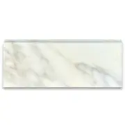 G12H Calacatta Gold Calcutta Marble 5x12 Baseboard Trim Molding Honed