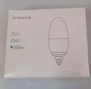 AOYCOCR 3-Pack Smart LED Bulbs E12 Works with Google Assistant Alexa Voice NEW