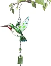 Dragonfly Wind Chimes | Glass Hummingbird Dragonfly Wind Chimes for Outdoor Indoor | All Metal Wind Chimes Decoration for Home, Garden, Patio, Backyard, Dragonfly Gifts for Women Jmedic