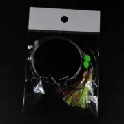 10 Packs Large Sabiki Rigs 6/0 Size Hooks Luminous Beads Cod Fishing Lure Bait