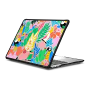 MacBook Air 13-inch (M2 - M4) Impact Case Exotic Birds Pattern Tropical Hummingbird Parrot Cockatiel
