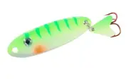 Northland Tackle Macho Minnow Spoon 4 - UV Glow Perch - Ice Lure 1/4 oz