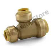 3/4" x 1/2" x 1/2" Sharkbite Style (Push-Fit) Push to Connect LF Brass Tee