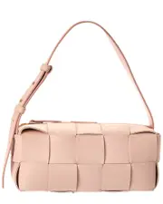 Bottega Veneta Brick Cassette Small Maxi Intrecciato Leather Hobo Bag